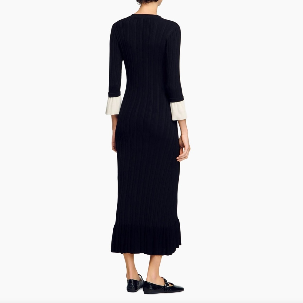 Nara Two-Tone Knit Midi Dress - Picture 3 of 6